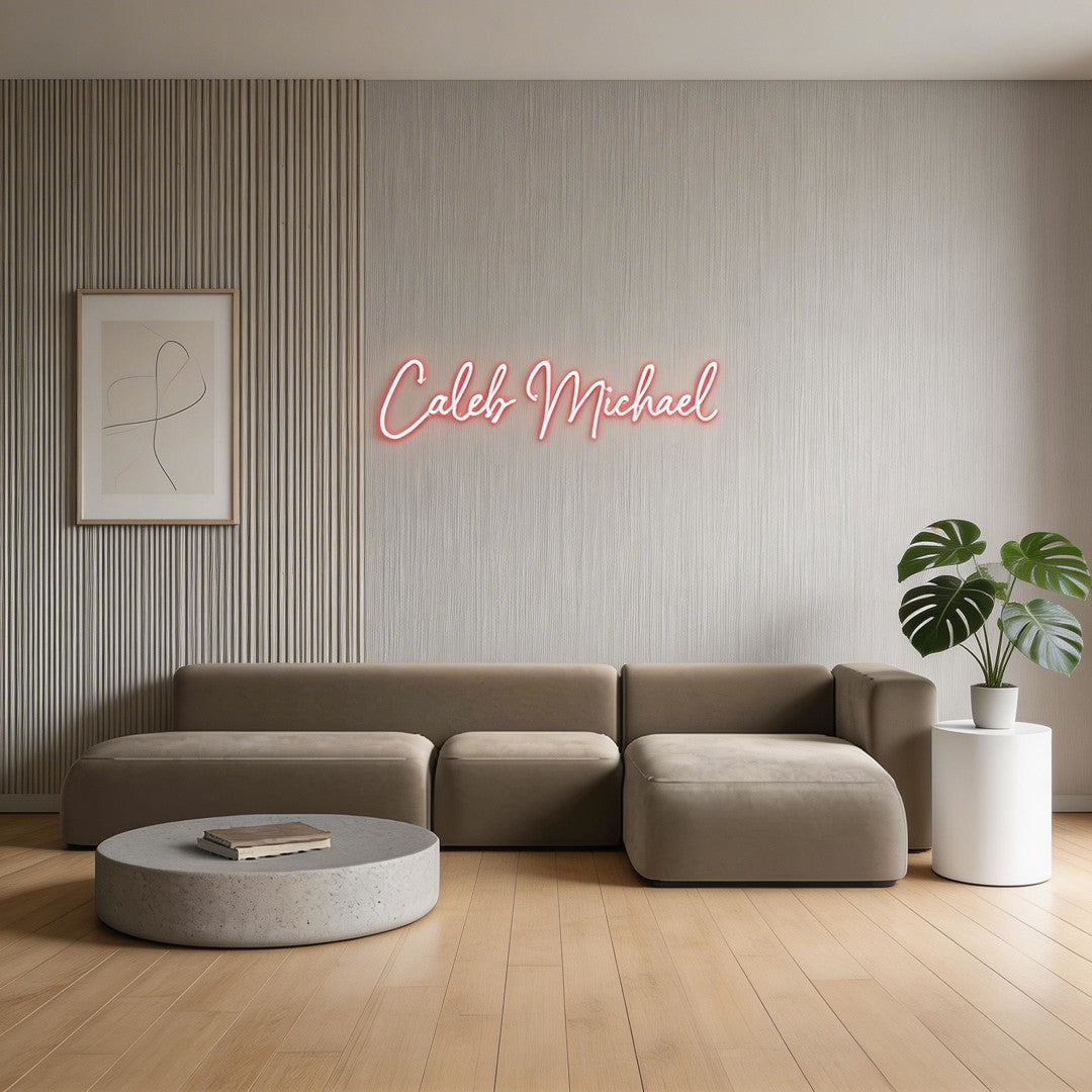 Custom Neon: Caleb Michael