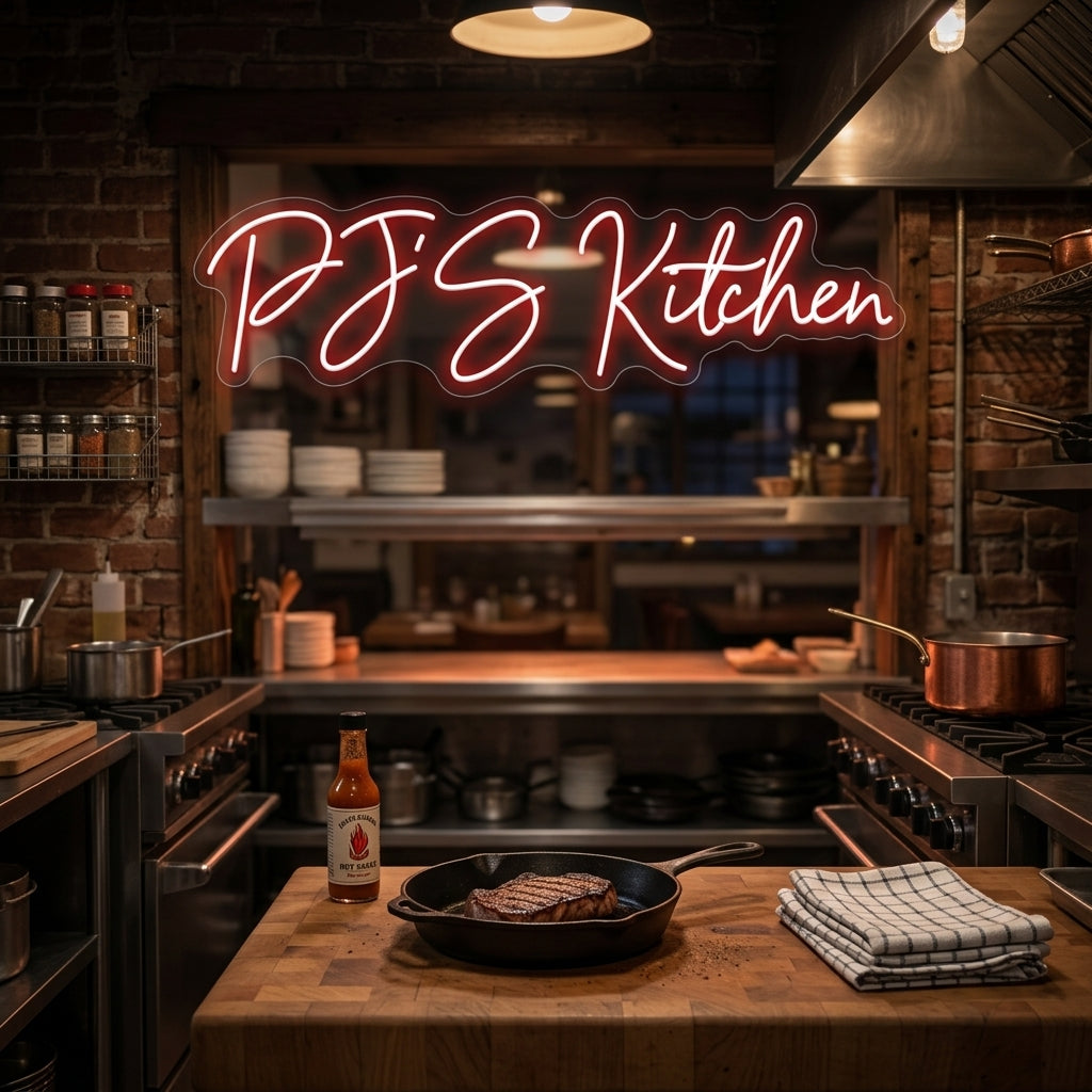 Custom Neon: PJ’S Kitchen