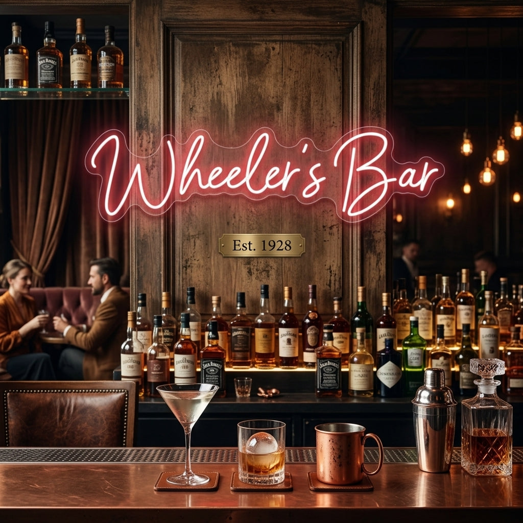 Custom Neon: Wheeler's Bar
