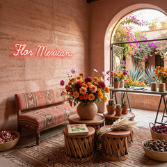 Custom Neon: Flor Mexicana