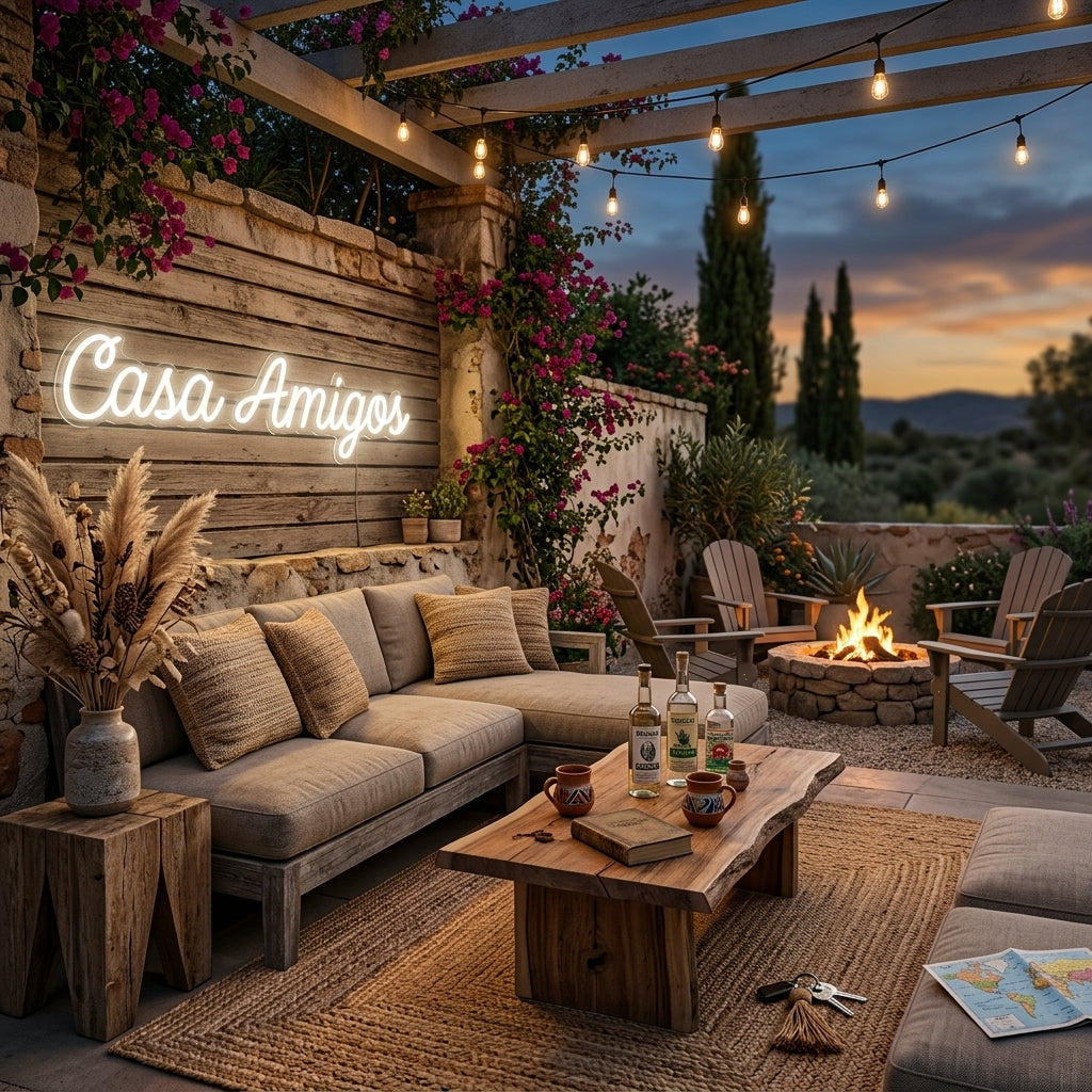 Custom Neon: Casa Amigos