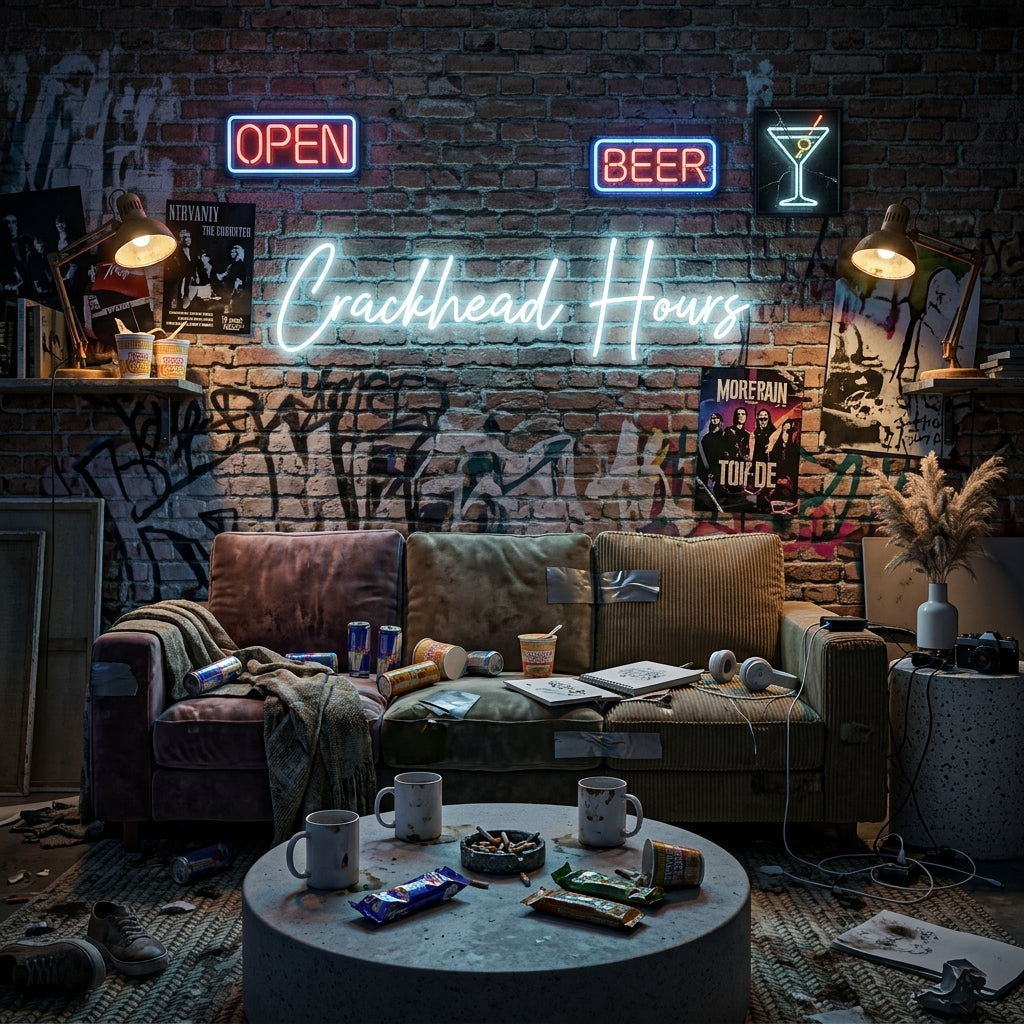 Custom Neon: Crackhead Hours