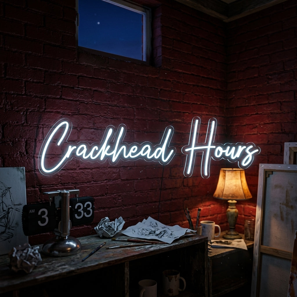 Custom Neon: Crackhead Hours