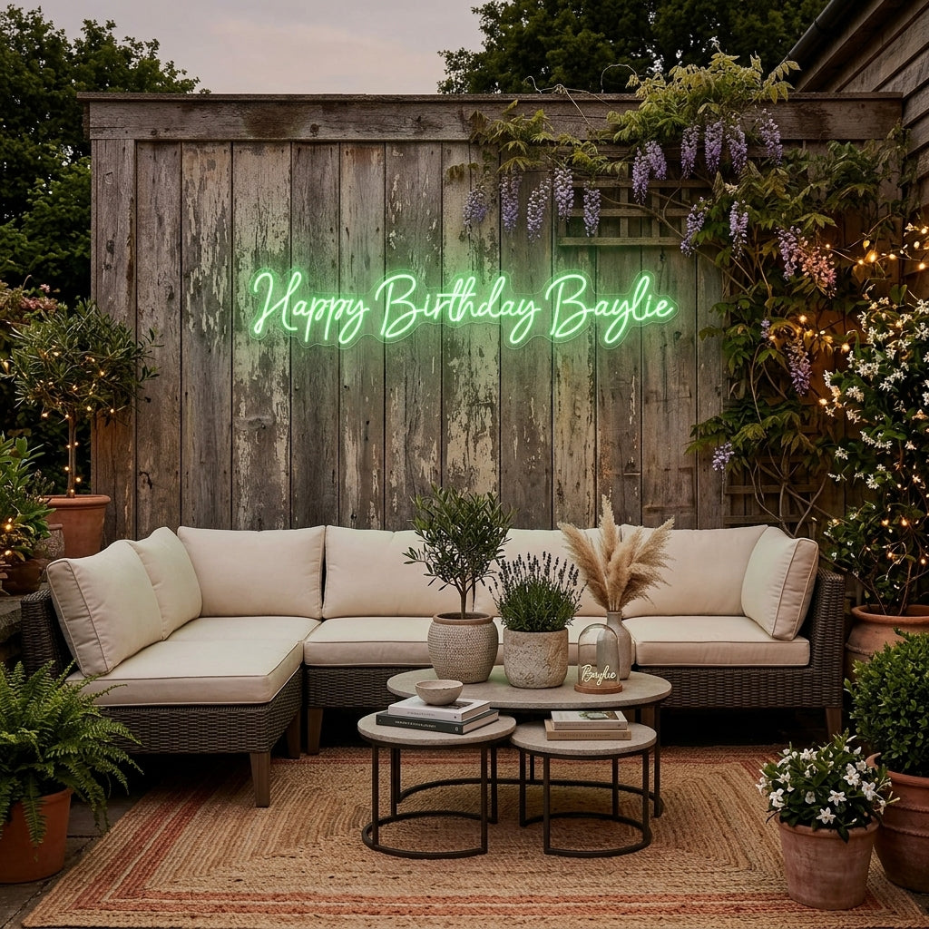 Custom Neon: Happy Birthda...