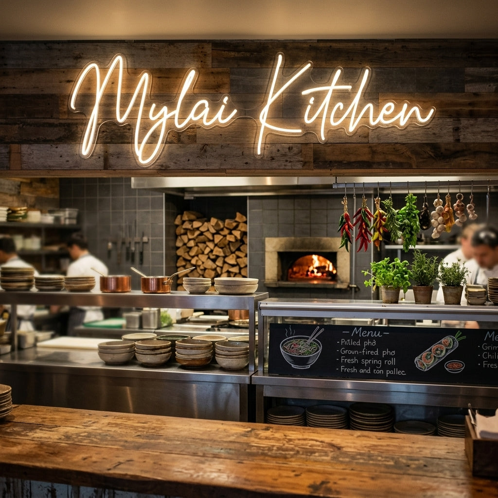Custom Neon: Mylai Kitchen
