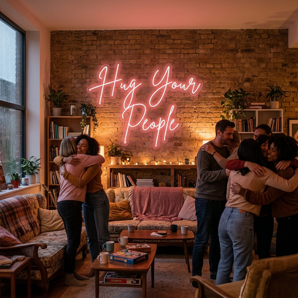 Custom Neon: Hug Your Peo...