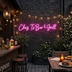 Custom Neon: Chez T's Bar...