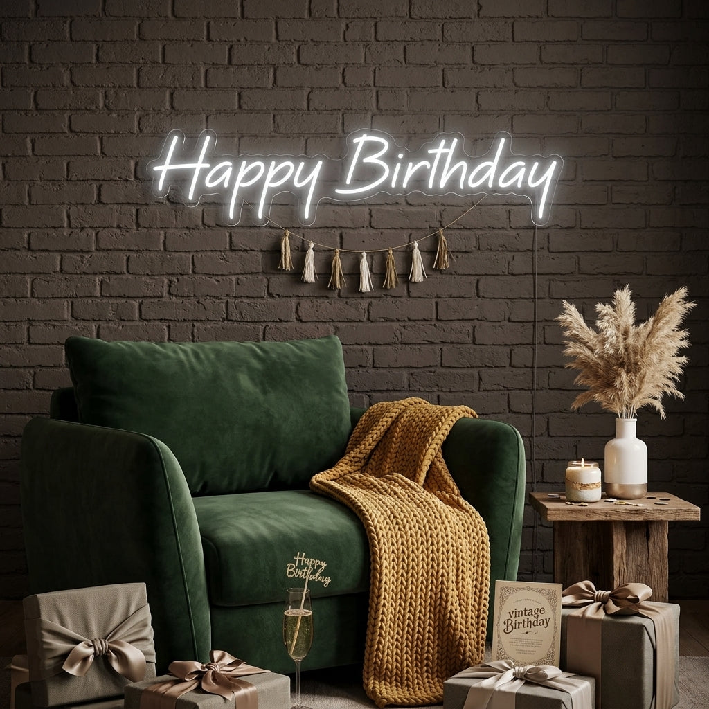 Custom Neon: Happy Birthday