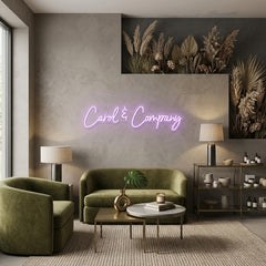 Custom Neon: Carol & Company