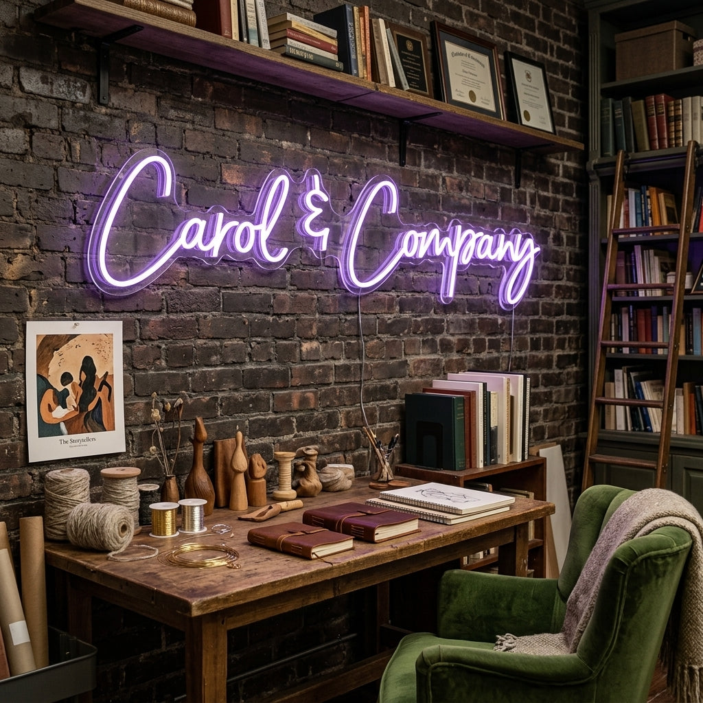 Custom Neon: Carol & Company