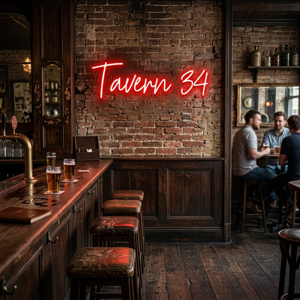 Custom Neon: Tavern 34