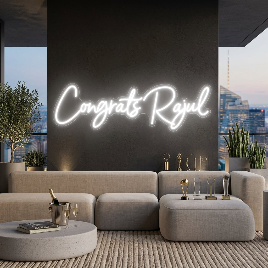 Custom Neon: Congrats Rajul