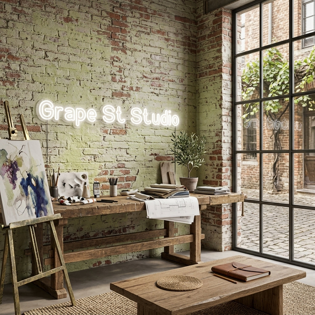 Custom Neon: Grape St Studio