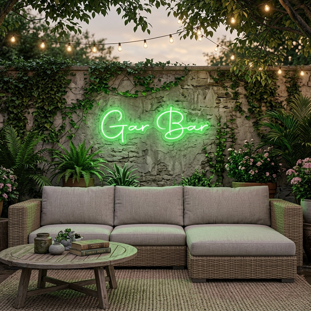 Custom Neon: Gar Bar