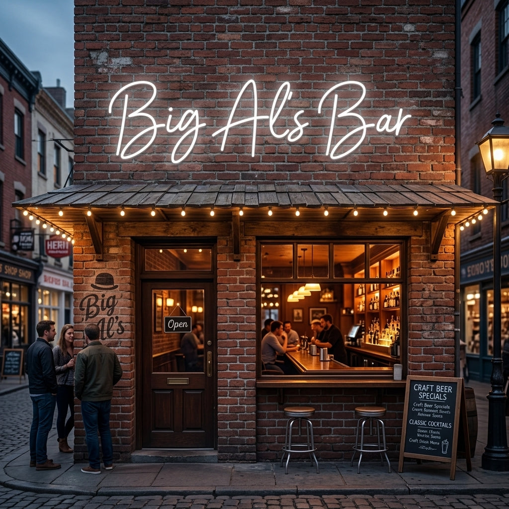 Custom Neon: Big Al's Bar