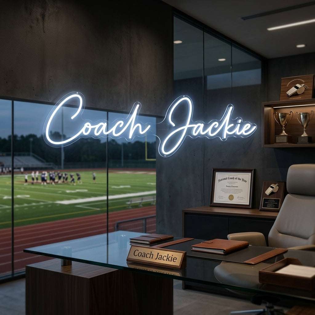 Custom Neon: Coach Jackie