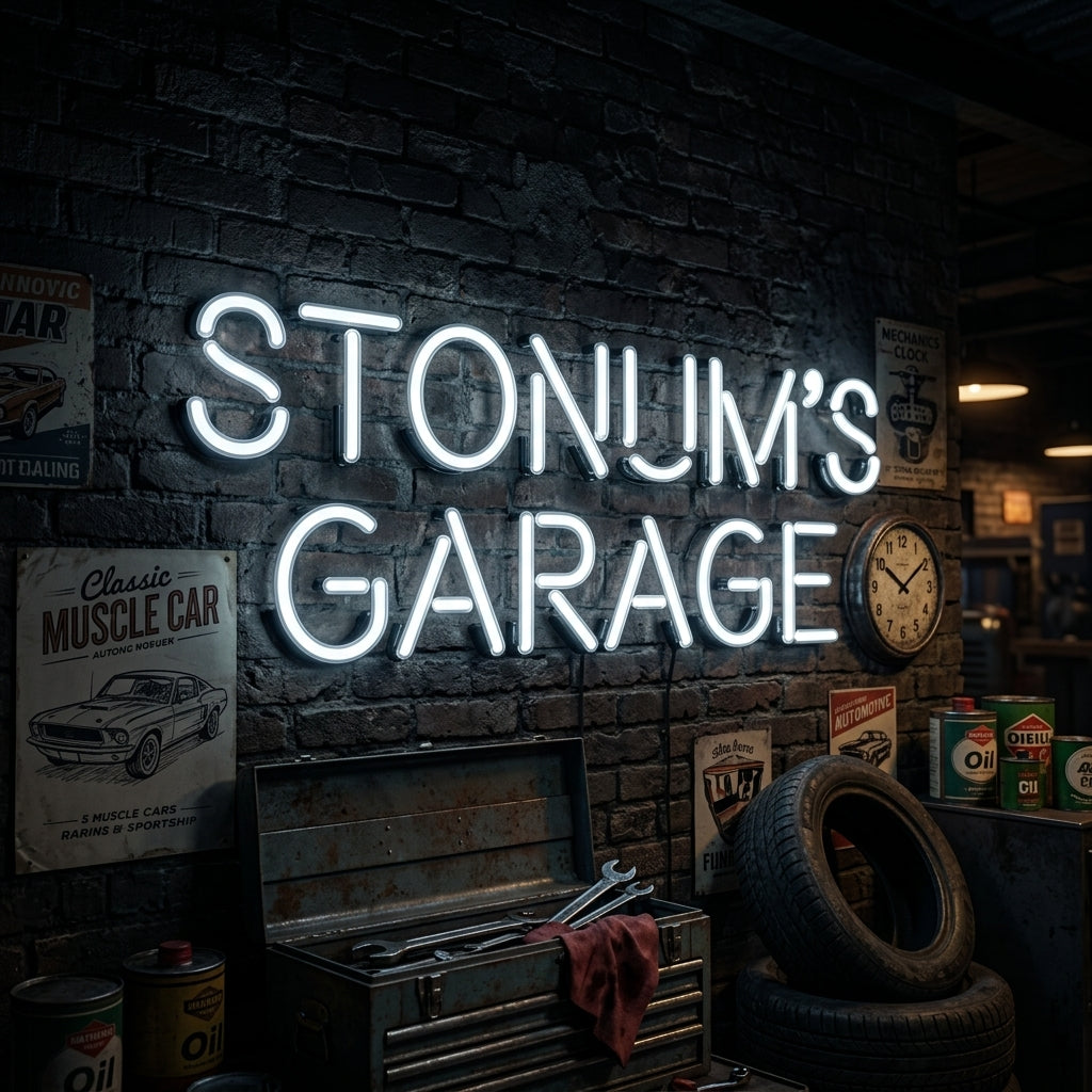 Custom Neon: STONUM'S GARAGE
