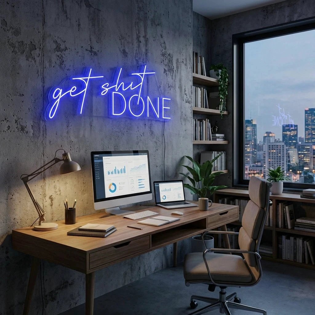 Get Shit Done Led Neon Sign Light