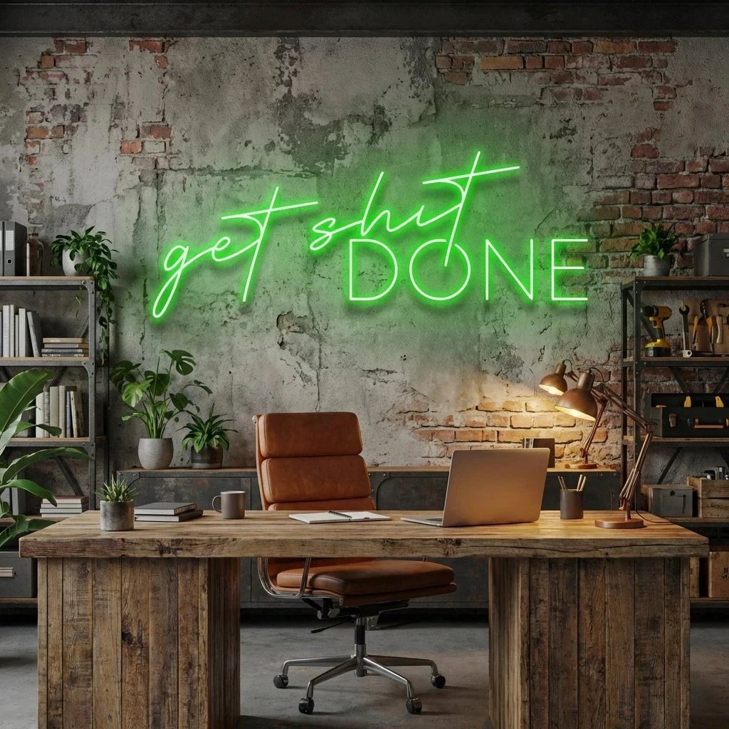 Get Shit Done Led Neon Sign Light