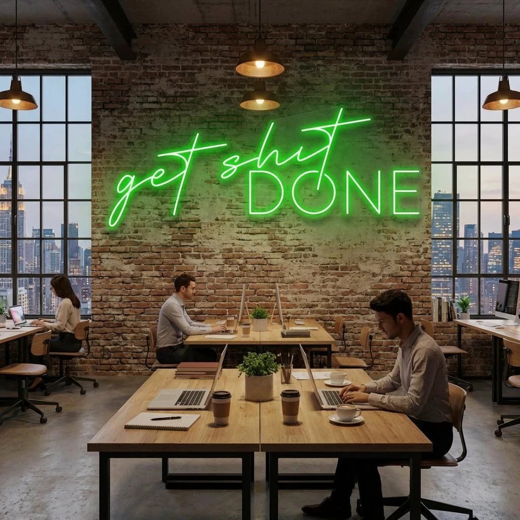 Get Shit Done Led Neon Sign Light