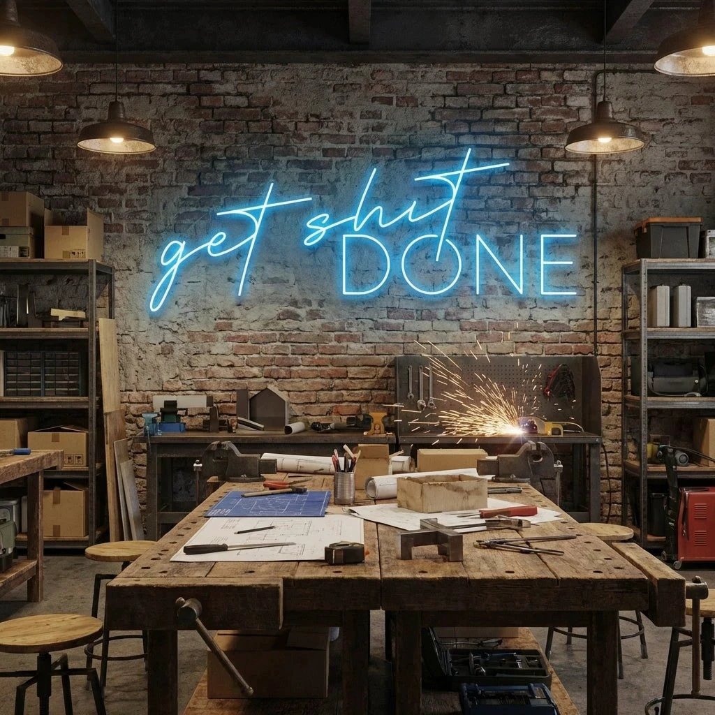 Get Shit Done Led Neon Sign Light