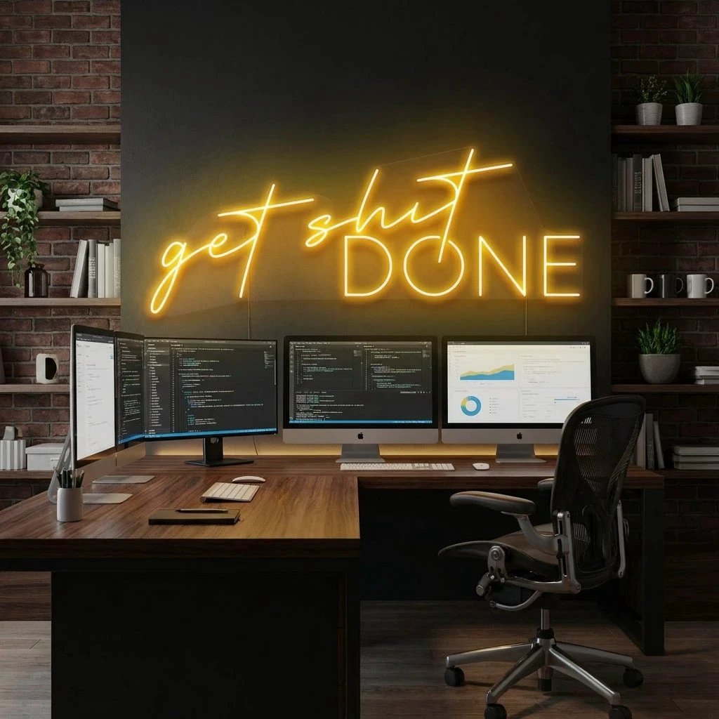 Get Shit Done Led Neon Sign Light