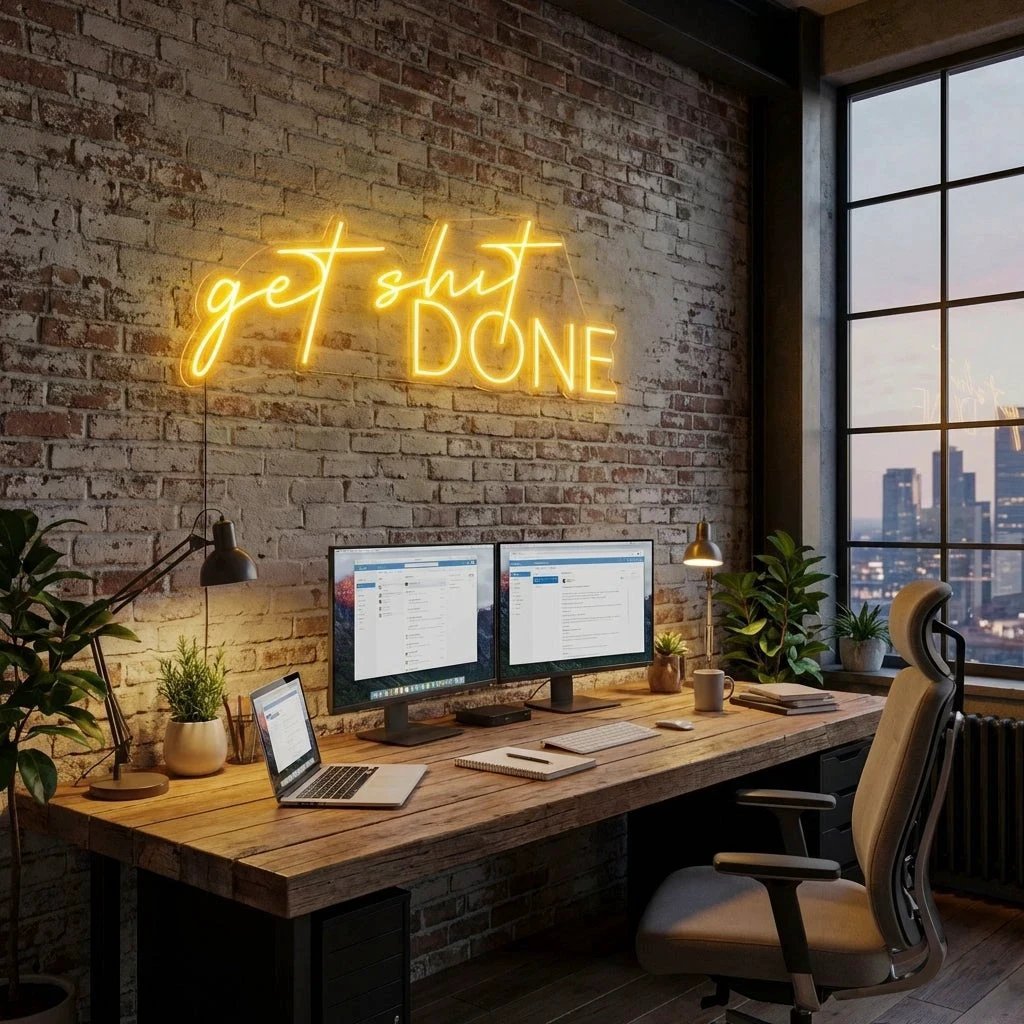 Get Shit Done Led Neon Sign Light