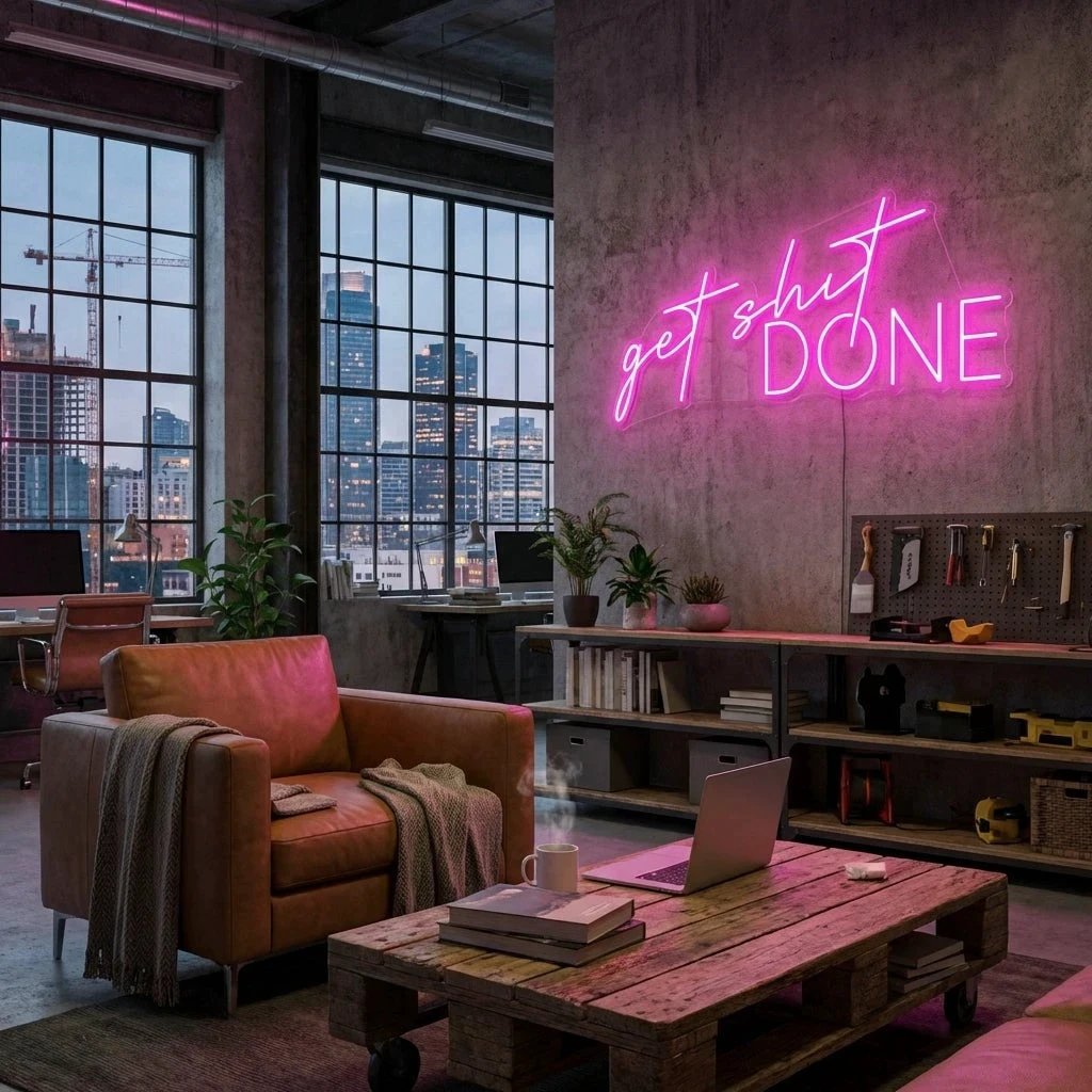 Get Shit Done Led Neon Sign Light
