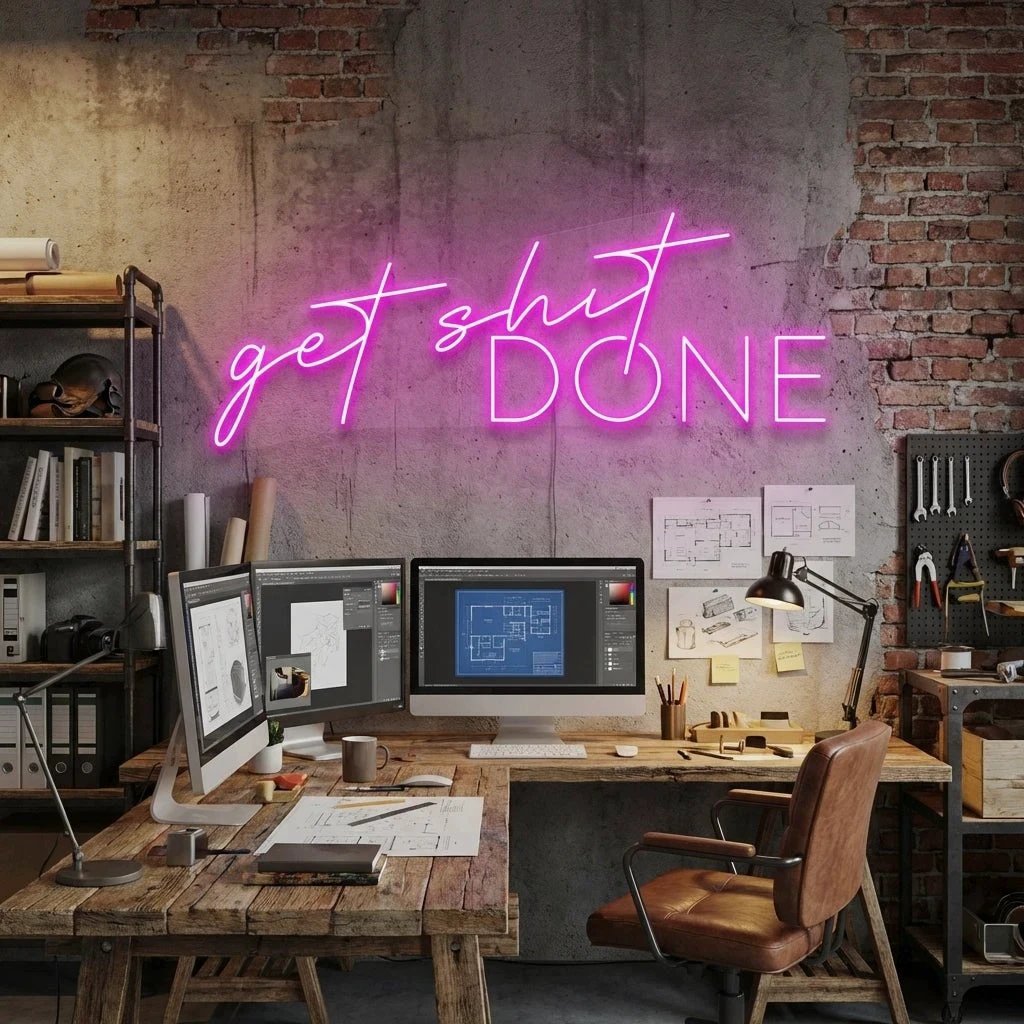 Get Shit Done Led Neon Sign Light