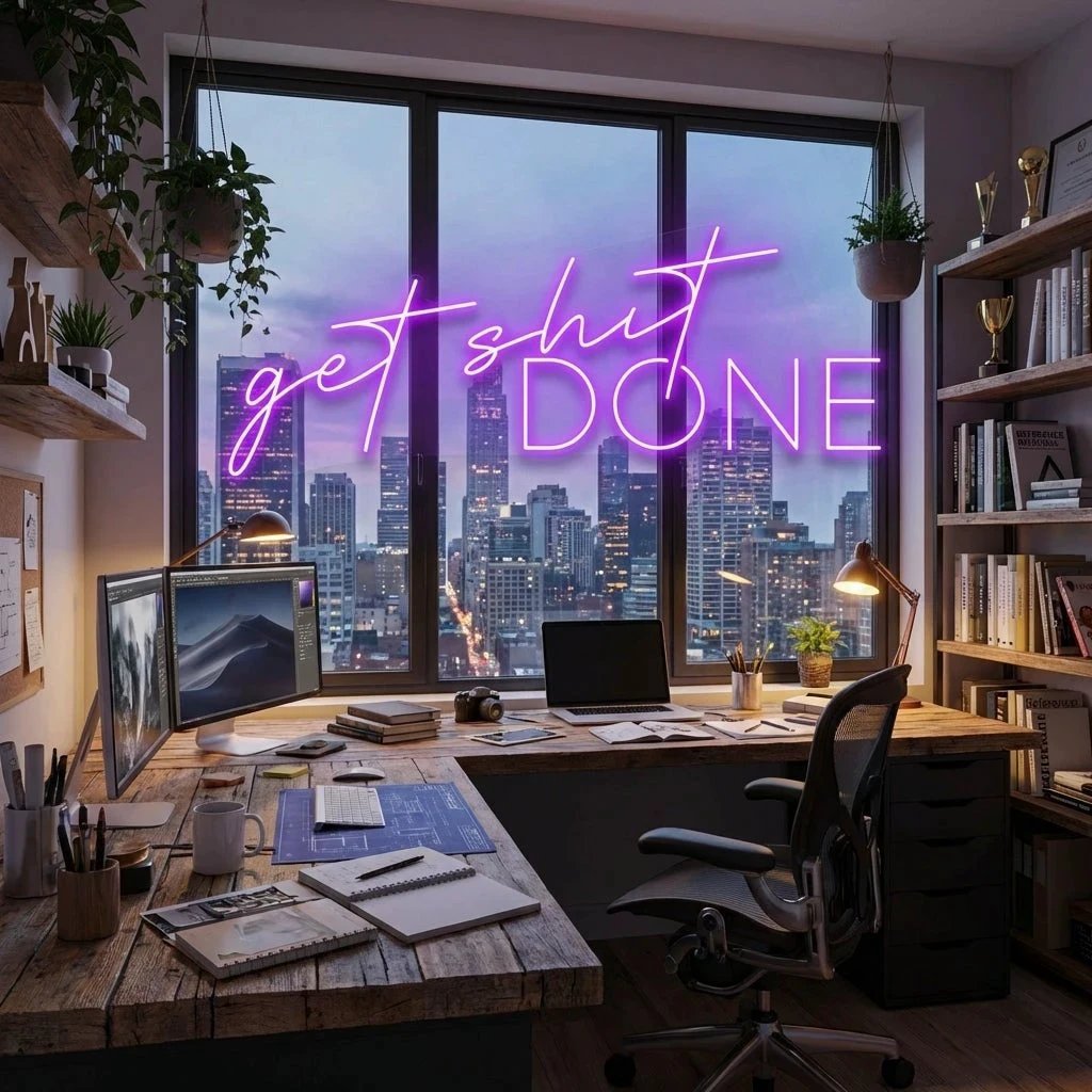 Get Shit Done Led Neon Sign Light