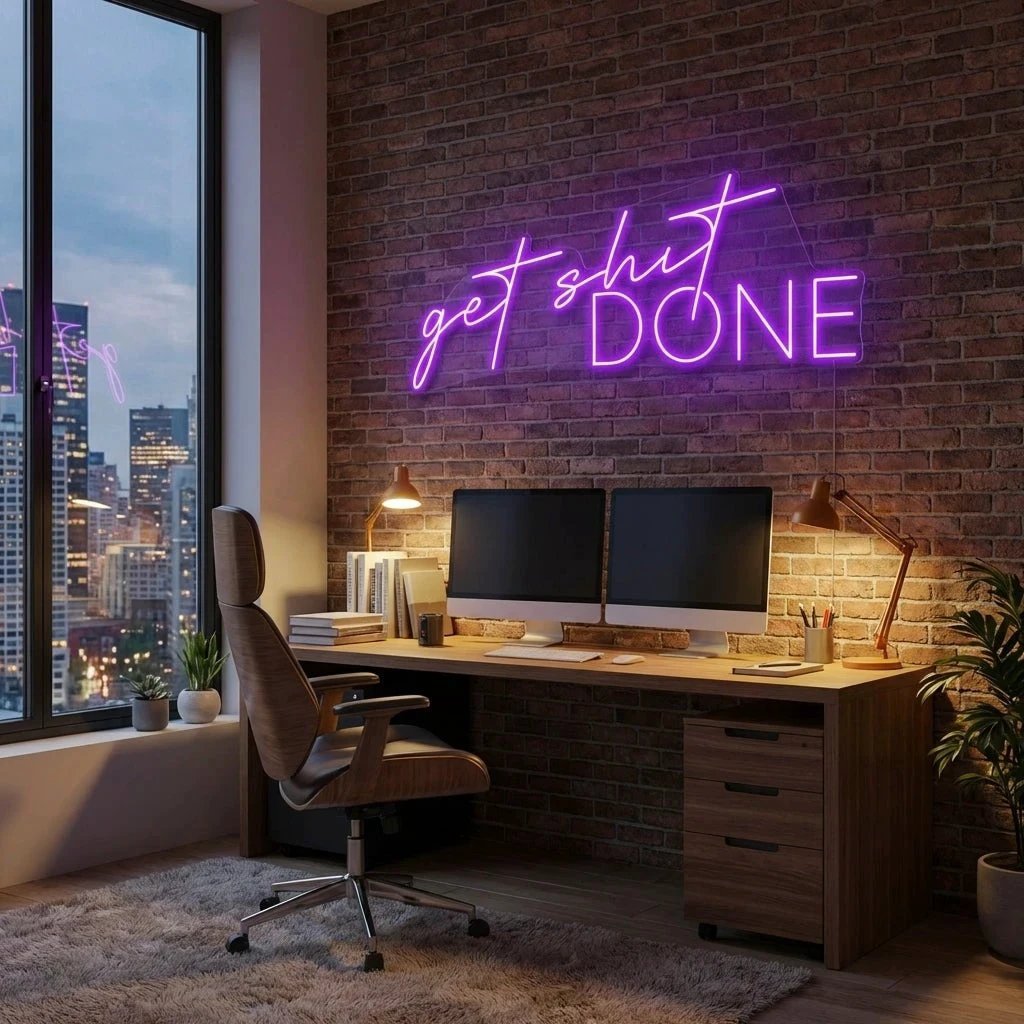 Get Shit Done Led Neon Sign Light