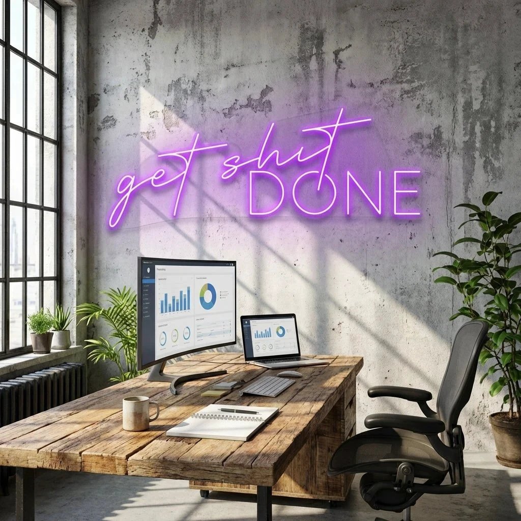 Get Shit Done Led Neon Sign Light