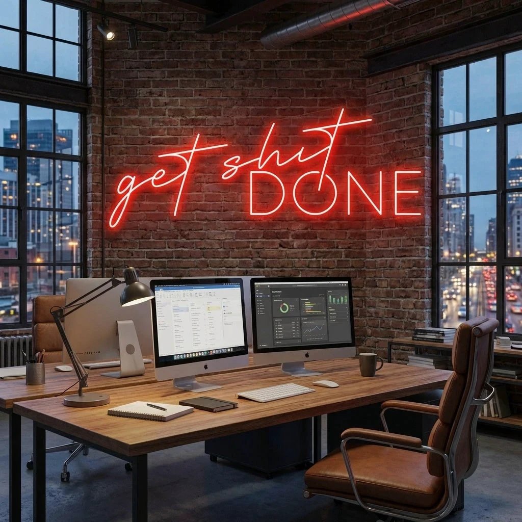 Get Shit Done Led Neon Sign Light
