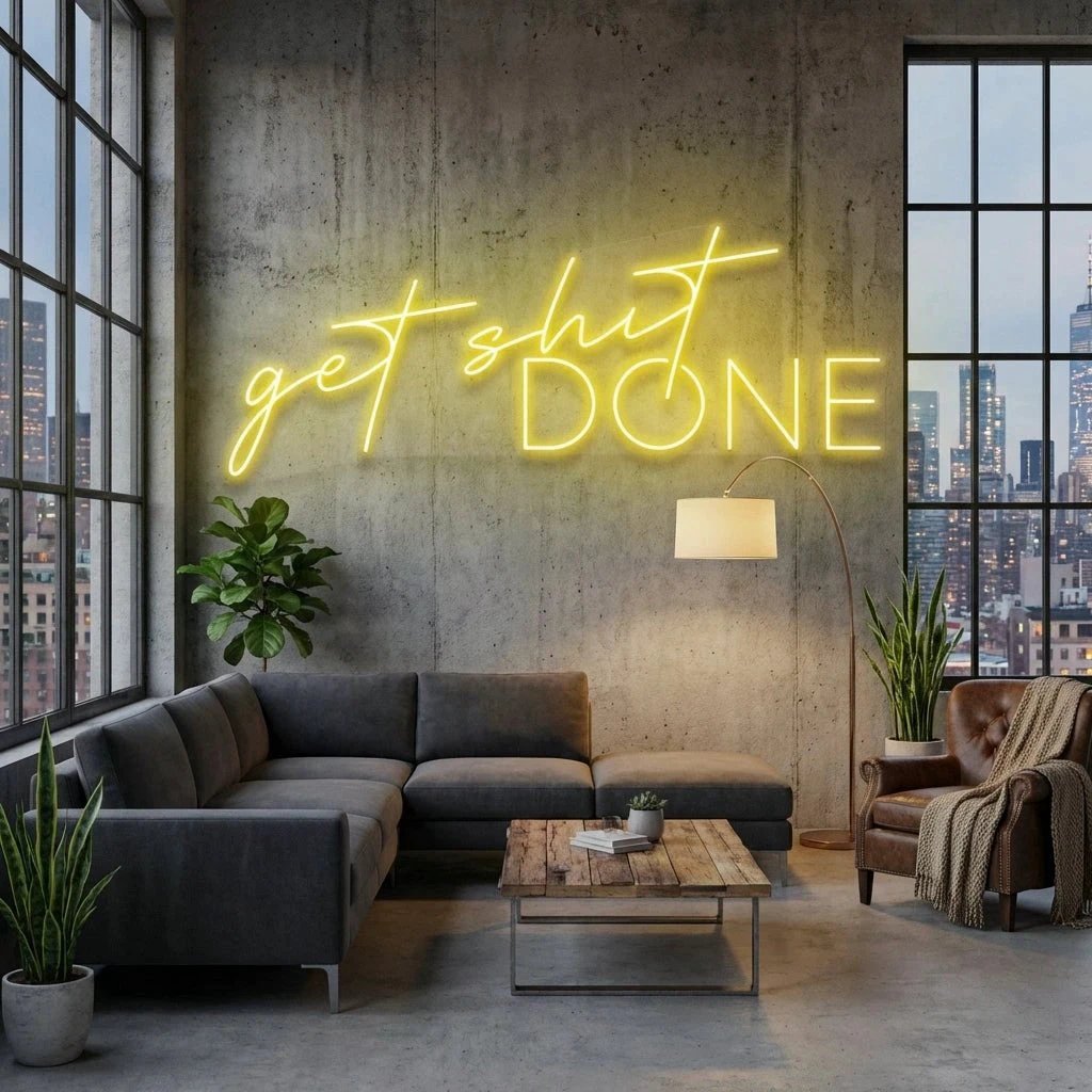 Get Shit Done Led Neon Sign Light