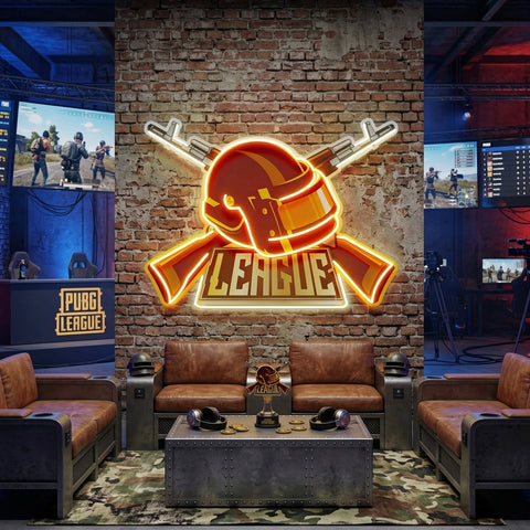 Gun And Hat LED Neon Sign Light Pop Art