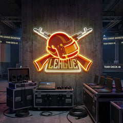 Gun And Hat LED Neon Sign Light Pop Art