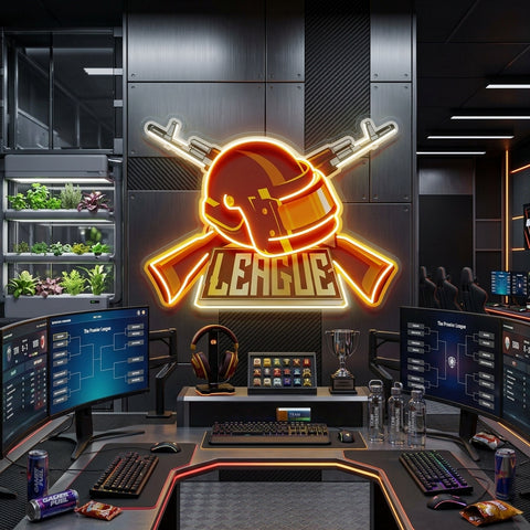 Gun And Hat LED Neon Sign Light Pop Art