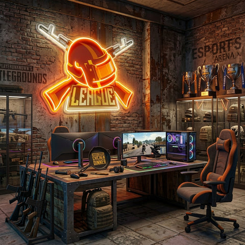 Gun And Hat LED Neon Sign Light Pop Art