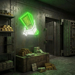 Hand Money Artwork Led Neon Sign Light