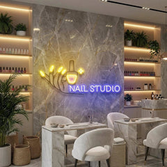 Nail Studio Artwork Led Neon Sign Light, Nail Spa Decoration