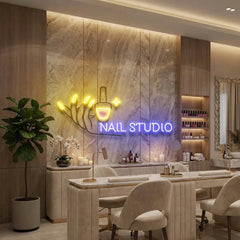 Nail Studio Artwork Led Neon Sign Light, Nail Spa Decoration