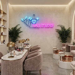 Nail Studio Artwork Led Neon Sign Light, Nail Spa Decoration