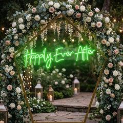 Neon Sign Wedding Backdrop, Happily Even After Led Neon Sign Light, Wedding decoration