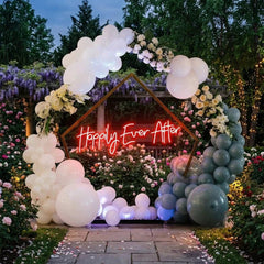 Neon Sign Wedding Backdrop, Happily Even After Led Neon Sign Light, Wedding decoration