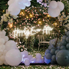 Neon Sign Wedding Backdrop, Happily Even After Led Neon Sign Light, Wedding decoration
