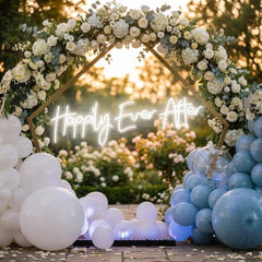 Neon Sign Wedding Backdrop, Happily Even After Led Neon Sign Light, Wedding decoration