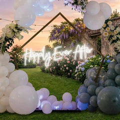 Neon Sign Wedding Backdrop, Happily Even After Led Neon Sign Light, Wedding decoration