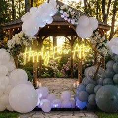 Neon Sign Wedding Backdrop, Happily Even After Led Neon Sign Light, Wedding decoration