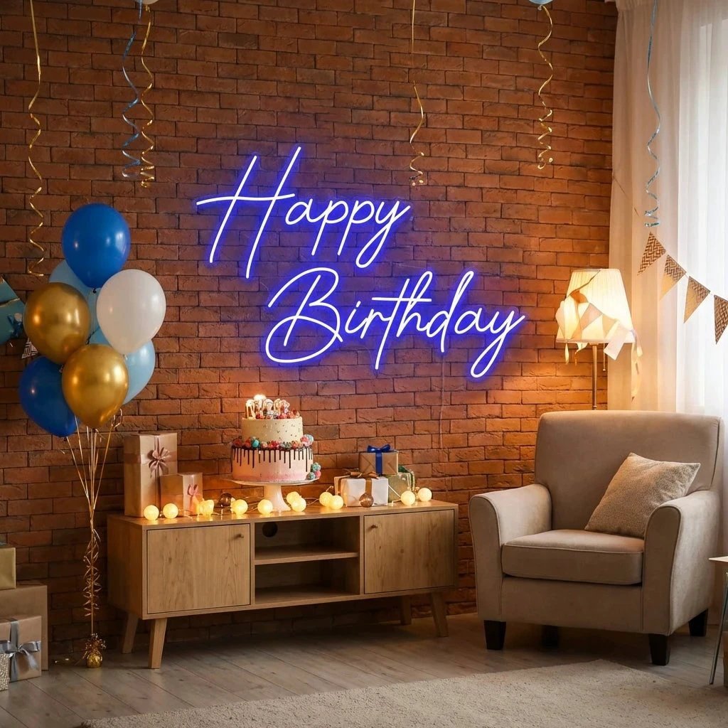Happy Birthday Led Neon Sign Light
