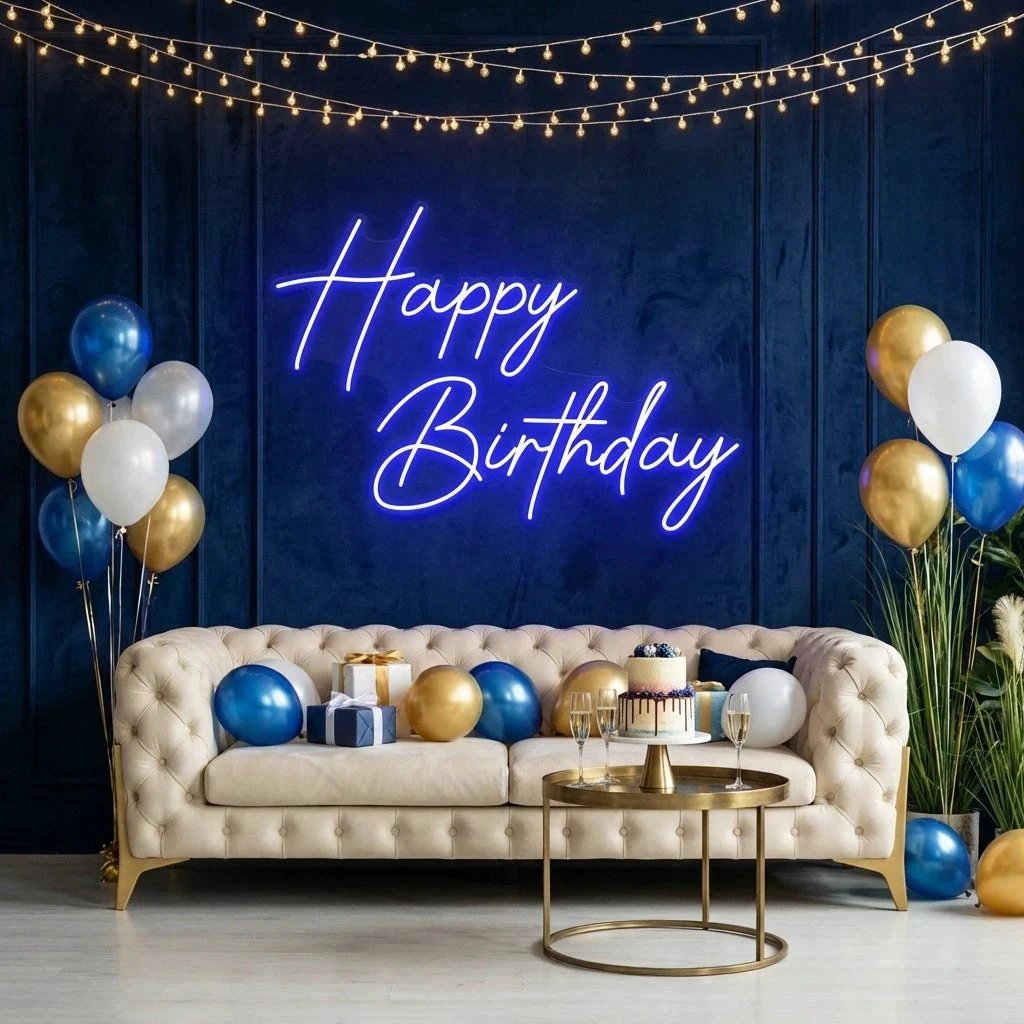 Happy Birthday Led Neon Sign Light